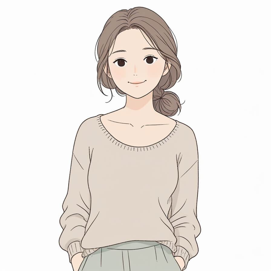 ととのこブログ運営者の上半身イラスト